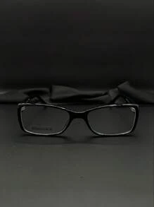 Reading Glasses Frame For Women Square Retro Acetate 7765 - 黑色 - 查看 4