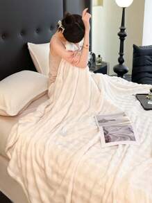 1 Stück extraweiches & flauschiges Kaninchenfell Wurfdecke, luxuriöse & flauschige Shaggy-Decke für Zuhause, Sofa, Wohnzimmer, geeignet für Queensize-/Kingsize-Bett