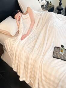 1 Stück extraweiches & flauschiges Kaninchenfell Wurfdecke, luxuriöse & flauschige Shaggy-Decke für Zuhause, Sofa, Wohnzimmer, geeignet für Queensize-/Kingsize-Bett