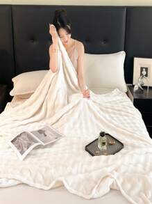 1 Stück extraweiches & flauschiges Kaninchenfell Wurfdecke, luxuriöse & flauschige Shaggy-Decke für Zuhause, Sofa, Wohnzimmer, geeignet für Queensize-/Kingsize-Bett