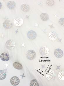 120pcs Disco Ball Confetti, Colorful Paper Sequins For Disco Ball Themed Party, Table Decor For Bachelorette Party, Wedding, Anniversary, 70s 80s Hippie Birthday Party, Christmas, New Year Glitter Party Supplies