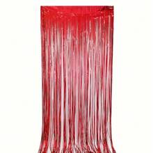 1 pieza Cortina de ventana con rayas de colores del arcoíris, cortina de fondo para decoración de fiesta de carnaval, adecuada para boda, baby shower, propuesta, graduación, Navidad, Año Nuevo - Multicolor - Ver 18