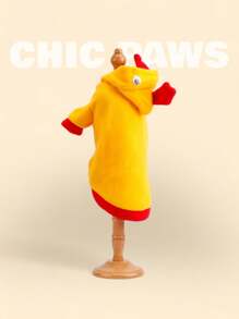 holdhoney 1pc Fashionable Holdhoney Pet Dog/Cat Clothes, Thick Hoodie Sweatshirt, Rooster Transformation, Soft & Comfortable, Autumn/Winter