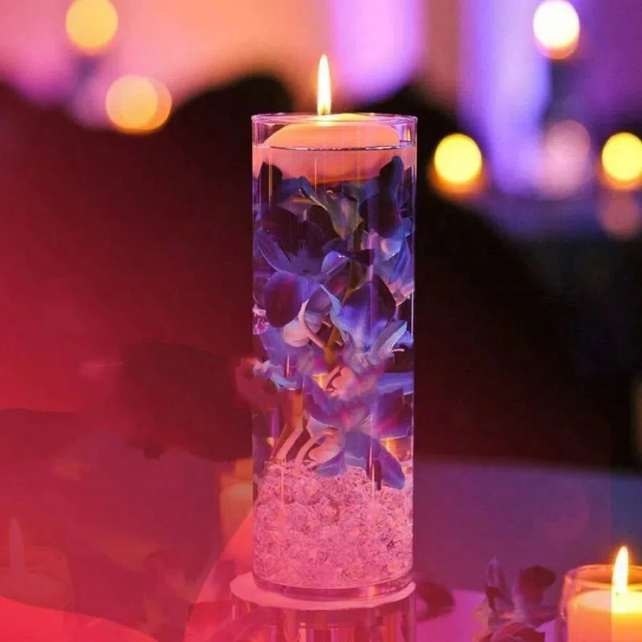TOPBATHY 3 Pièces Bougies LED Flottantes Lotus Vertes - Lampes Électriques Sans Flamme Pour Décoration