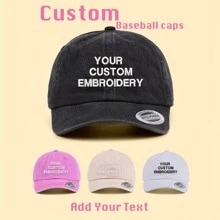 1 Pc, Unisex Personalized Hat,Custom Embroidered Hat, Personalized Dad Hat, Embroidered Logo Baseball Hat, Custom Hat, Bachelorette Hat, Colorful,Cute,Adorable,Funny,Kawaii,Y2K,Stylish,Unisex,Casual,Custom,Personalized,Unique,Customized,Ideal Gifts For Him,Ideal Gifts For Her,Her,Boyfriend,Girlfriend,Family,Friends,School Supplies,Back To School,For Office,For School,For Classroom,For Teacher Gifts,For University,For Colleague,For Dorm Rooms,For Teacher,For Boys And Girls,For Teenagers,Junior High School Students,Middle School Students,High School Senior High School Students,College Students,University Students,Freshman,Sophomore,Underclassmen