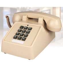 Teléfono fijo vintage mecánico, teléfono fijo retro europeo antiguo para el hogar