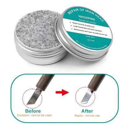 HAOXPNG Soldering Iron Tip Refresher Non-Stick Tin Solder Cream Clean Paste Oxide Solder Iron Tip Refresh Tip Tinner Activator
