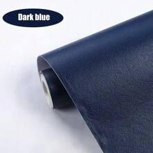 1卷自粘人造革补丁，适用于沙发修补、汽车内饰、皮革床翻新、软硬装饰覆盖——防褪色、强力粘性、耐磨、耐用、抗撕裂、抗拉伸，颜色可选：黑色/棕色/白色/蓝色/橙色