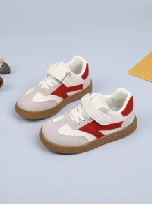 1 双男女款儿童圆头低帮休闲软底防滑运动鞋 - 紅色 - 查看 5