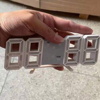 1pc Kitchen Clock, LED Date Digital Alarm Clock, Modern Desk Clock, Suitable For Daily Use And Home Decor,Home Decor ,Room Decor Digital Clock Bedroom Decor Dormitory Decor Back To School School Decor School Surprise School Supplies