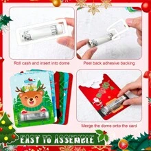 Christmas Money Holder For Cash Money Card With Plastic Cover Christmas Tree Cash Holder - Style a - View 5