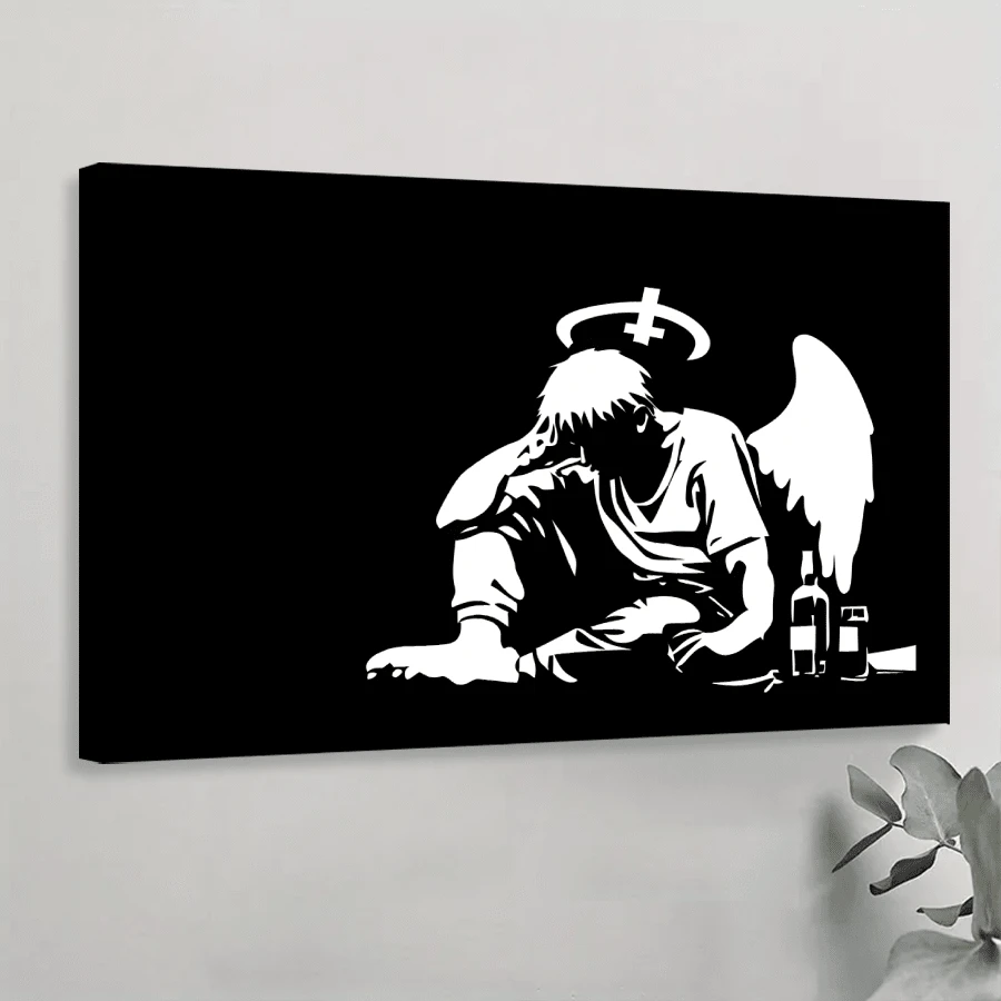 1 Pc Graffiti Canvas Wall Art Pop Street Graffiti Wall Art Decor Cool Poster Paintings Colorful To Hang For Living Room Bedroom Home Bathroom Wall Decor