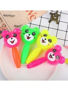 Oso pellizco con sonajero iluminado - Rojo - Ver 2