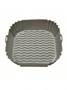 Van vierkante siliconen airfryervoering, geschikt voor 4-7 liter, 8-inch siliconen airfryervoeringpot, voedselveiligheid airfryer ovenaccessoires, vervangers voor bakpapier, herbruikbare airfryer siliconenvoering, keukengadgets en keukenbenodigdheden