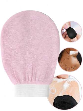 Deep Exfoliating Glove For Smooth And Glowing Skin, 1 Pack Bath Cleansing Scrub Glove For Bath And Shower, Gentle And Effective Korean Body Exfoliating Sponge Loofah Dead Skin And Dirt Remover For Women Men, Bath And Body Work Home Bathroom Decor Summer Back To School