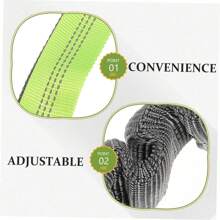 Explosion-Proof Nylon Retractable Dog Leash With Adjustable Waist Belt, Multi-Function Dog Walking & Running Leash With Elastic - Black - View 10