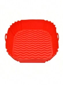 Van vierkante siliconen airfryervoering, geschikt voor 4-7 liter, 8-inch siliconen airfryervoeringpot, voedselveiligheid airfryer ovenaccessoires, vervangers voor bakpapier, herbruikbare airfryer siliconenvoering, keukengadgets en keukenbenodigdheden