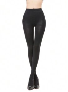 1/2 pary damskich rajstop 70D Sexy Slimming Sheer Opaque Tight, proste legginsy w jednolitym kolorze, eleganckie pończochy