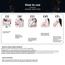 音乐节荧光蝴蝶防水脸贴化妆球霓虹纹身贴纸