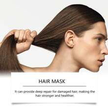 Ginseng Hair Mask, Deeply Nourishing Hair Mask, Deeply Moisturizing & Nourishing, Smooths Dry, Frizzy Hair, Restores Shine & Condition