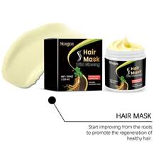 Ginseng Hair Mask, Deeply Nourishing Hair Mask, Deeply Moisturizing & Nourishing, Smooths Dry, Frizzy Hair, Restores Shine & Condition