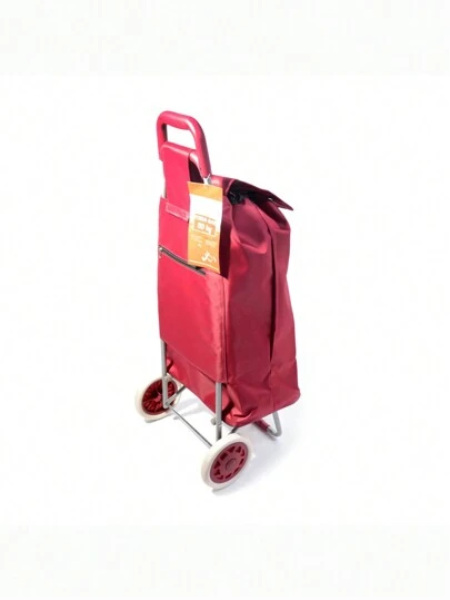 Shopping Trolley, Waterproof, Wear-Resistant, High Quality, With Soft Wheels, Made Of Premium Oxford Fabric, Available In Multiple Colors, 95 X 24 X 32cm, MAX WEIGHT SUPPORT 50KG