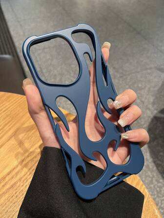 New Skin-Friendly Hollow Design Flame Pattern Anti-Drop TPU Phone Case Compatible With IPhone 15 Pro Max/16 Pro Max/16 Pro/14 Pro Max/14 Pro/13 Pro Max, Galaxy S22/S22 Ultra/S23/S23 Ultra/S24/S24 Ultra, A13/A14/A15/A53/A54/A04s/A06/A55, S25/S25 Ultra, IPhone 17/17 Pro/17 Pro Max/17 Air