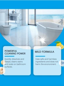 浴室清洁泡腾片、浴室水槽去污剂、芳香玻璃和浴缸除垢剂 - 彩色 - 查看 4