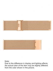 1 件时尚玫瑰金米兰金属表带兼容三星 Amazfit 智能手表通用 20 毫米 22 毫米不锈钢表带兼容三星 Galaxy Watch 3 42 毫米 46 毫米兼容 Galaxy Active 2 40 毫米/44 毫米兼容手表