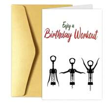 1pc Humorous Birthday Card Christmas Card With Bottle Opener Design - Perfect For Family, Friends And Colleagues