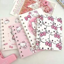 [ Customer Favorite ] Hello Kitty Spiral Notebook - Thick And Cute Cartoon Theme Daily Use Handbook, Sanrio Stationery, Random Color Selection - Multicolor - View 6
