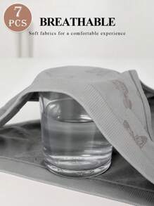 MIOTAN 7pcs/Pack Women Low Waist Triangle Panties, Comfortable Breathable Printed Sexy Underwear - Multicolor - View 5