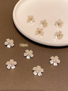 10 件装花朵发夹，甜美风格发饰 - 彩色 - 查看 3