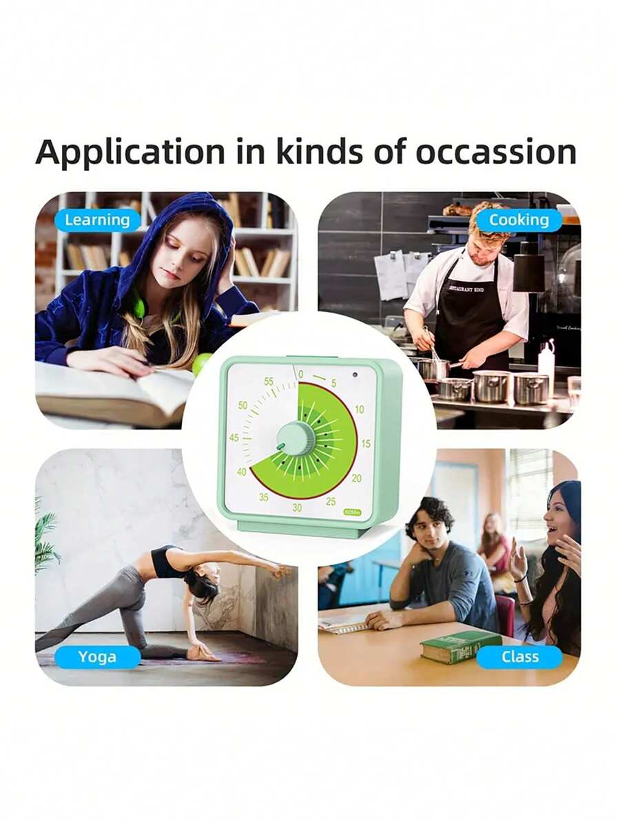 Upgraded Visual Timer, Countdown Timer For Classroom And Kitchen, Desk ...