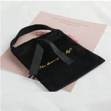 10/20/30 pièces Sac à cordon de velours avec logo personnalisé, sac de cosmétiques de voyage pour femmes, sac pour téléphone, bijoux, petit sac en tissu, sac à poussière pour lingerie. Pochette cadeau de mariage personnalisée privée