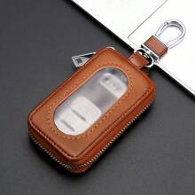 1 件复古风格多功能钥匙保护盒 - 大容量、拉链开合、男士便携式钥匙收纳盒 - 教师节、情人节、生日、圣诞节和任何特殊场合的完美礼物 - 均碼 - 查看 7