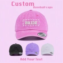 1 pieza, Gorra personalizada unisex, Gorra bordada personalizada, Gorra de papá personalizada, Gorra de béisbol con logotipo bordado, Gorra personalizada, Gorra de despedida de soltera - Multicolor - Ver 11