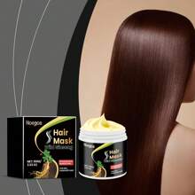 Ginseng Hair Mask, Deeply Nourishing Hair Mask, Deeply Moisturizing & Nourishing, Smooths Dry, Frizzy Hair, Restores Shine & Condition