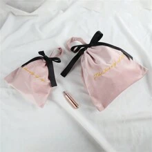 10/20/30 pièces Sac à cordon de velours avec logo personnalisé, sac de cosmétiques de voyage pour femmes, sac pour téléphone, bijoux, petit sac en tissu, sac à poussière pour lingerie. Pochette cadeau de mariage personnalisée privée