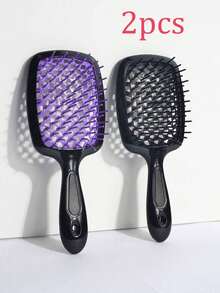 2 buc perii de descurcare pentru păr umed și uscat, potrivite pentru păr gros și creț, îndepărtează cu ușurință încurcăturile - peri super moi - pentru păr natural creț, drept, uscat și deteriorat, potrivite pentru toate, rezistente la căldură, pentru frizerie, articole esențiale pentru călătorii, produse pentru păr, îngrijirea părului, accesorii pentru păr, kit de coafat păr, kit de scule pentru păr pentru frizerie, articole esențiale pentru călătorii, produse pentru păr, îngrijirea părului, perie de păr, accesorii pentru păr - Multicolor - Vizualizare 8