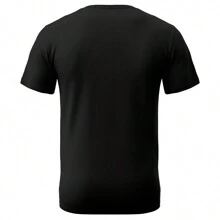 Anime Warrior Mask Fashion T-Shirt - 黑色 - 查看 2