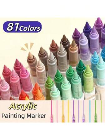 朗果9色套装直液式丙烯马克笔软头大容量简约马卡龙肤色灰棕色炫彩黑色涂色本填色笔学生绘画卡通动漫人物彩色笔彩色不透纸艺diy涂鸦绘画彩色画笔石头玻璃陶瓷金属可用马克笔126色