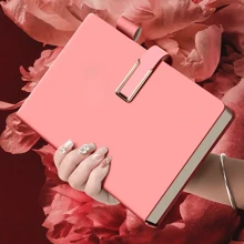 Retro A5 Hardcover Notebook - Waterproof Faux Leather, Magnetic Closure, Ideal For University And Office Note-Taking Back To School - A5 - View 17