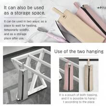 1 pieza Bolsa resistente al calor para plancha de pelo, bolsa de almacenamiento para alisador con diseño colgante, resiste hasta 300°C - Multicolor - Ver 4