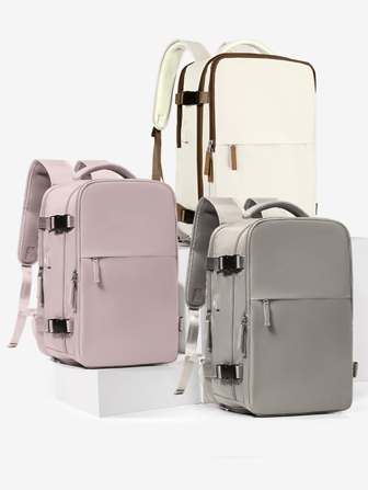 女士旅行背包 随身背包 航空公司认可的旅行商务背包 学校行李背包 徒步旅行运动包 防水个人物品背包 大容量 超大 适合工作 商务旅行 假期 大学 户外 适合女性和女孩 学生 给妈妈女儿朋友的礼物