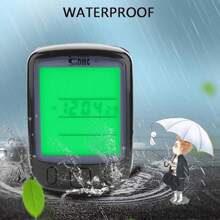 1 pieza Odómetro de bicicleta, velocímetro de ciclismo a prueba de agua para uso en exteriores, velocímetro multifunción con pantalla LCD grande, velocímetro para bicicletas de carretera y de montaña