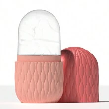 1 件面部冰滚轮，适用于各种自我皮肤护理，冷面冰滚轮面部按摩器，用于收紧毛孔、抗皱、减少浮肿、提高皮肤弹性