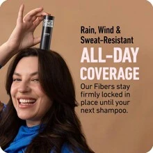 VERONNI 发际线轮廓粉棒,发际线阴影粉头发蓬松粉轮廓发际线填充前额发际线,临时发际线粉棒适用于稀疏头发 - 彩色 - 查看 10