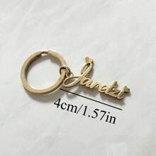 Porte-clés personnalisé, porte-clés lettre initiale de mode, étiquette en acier inoxydable unique personnalisée, porte-clés bijou cadeau pour femmes et hommes