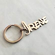 Porte-clés personnalisé, porte-clés lettre initiale de mode, étiquette en acier inoxydable unique personnalisée, porte-clés bijou cadeau pour femmes et hommes